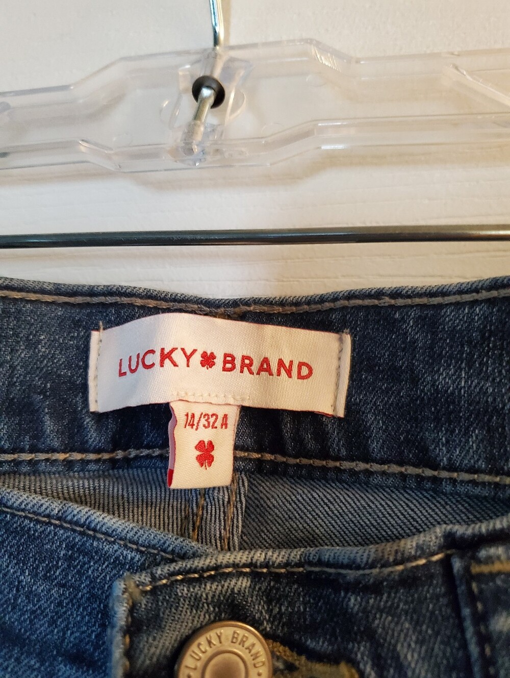 Lucky Brand Sweet Mid-rise Boot Ankle Embroidered Jeans Size 32/14 - Picture 4 of 9
